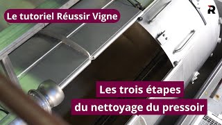 Comment bien nettoyer son pressoir vinicole  le tutoriel Réussir Vigne [upl. by Aikemet491]