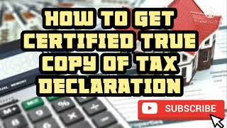 How to get Tax Dec [upl. by Sirc]