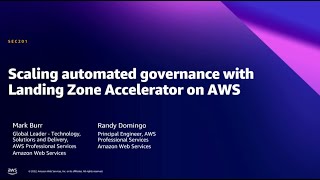 AWS Summit DC 2022  Scaling automated governance with Landing Zone Accelerator on AWS [upl. by Eardnaed]