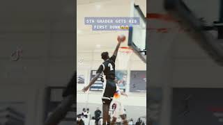 dunkademics dunk thats a big 5th grader basketball nba ballislife [upl. by Nyraa]