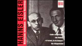 Hanns Eisler  Historische Aufnahmen  Vier Wiegenlieder für Arbeitermütter II [upl. by Valentia]