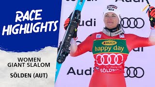 Highlights Women Giant Slalom Solden 2023 I Audi FIS Ski Alpine World Cup [upl. by Yetak]