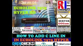 ECHOLINK 7575 HYPER HD RECEIVER CCCAM OPTION [upl. by Nayd]