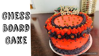 Chess board cake Birthday Cake Recipe in Tamil Perfect Cake Recipe [upl. by Terti]