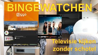 Televisie zonder schotel BINGEWATCHEN in de camper of caravan  Campingtrend [upl. by Bywaters791]