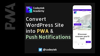 PWA WordPress  PWA Push Notifications tutorial  PWA WordPress plugin  One Signal  SuperPWA [upl. by Thursby]