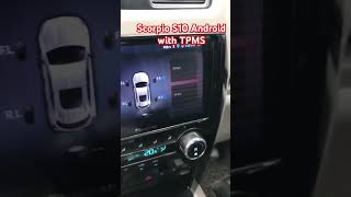 Scorpio S10 car Android activate with tpmsautomobile car scorpio activate TPMS [upl. by Nolly611]