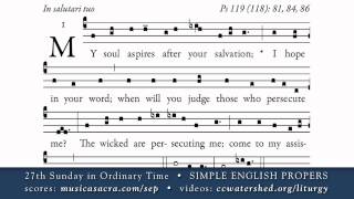 COMMUNION • 27th Sunday in Ordinary Time • SIMPLE ENGLISH PROPERS [upl. by Pettiford151]