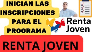 RENTA JOVEN 👉 Inician las inscripciones para el programa 2024 [upl. by Melan571]