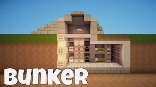 MINECRAFT BUNKER bauen TUTORIAL [upl. by Nadbus85]