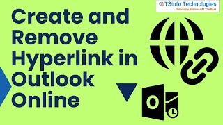 Create and remove hyperlink in Outlook Online  How to use hyperlink in Microsoft Outlook [upl. by Atsirhcal]