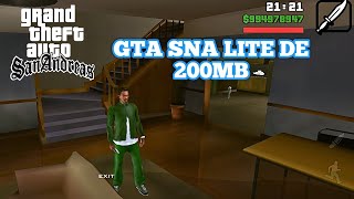 GTA SAN ANDREAS LITE DE 200MB PARA ANDROID 13 E 14 ATUALIZADO 2024 [upl. by Nerin568]