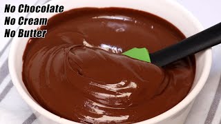 1 Min Chocolate Frosting For Cake with Cocoa Powder  Chocolate Icing Recipe Easy  Chocolate Recipe [upl. by Mansoor]