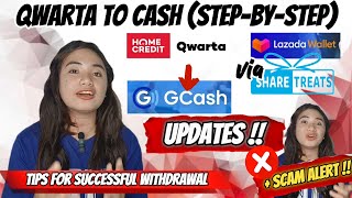 HOW TO CONVERT QWARTA TO GCASH VIA LAZADA SHARE TREATS UPDATE  SCAM ALERT TIPS TO AVOID ERROR ❌ [upl. by Lothar441]