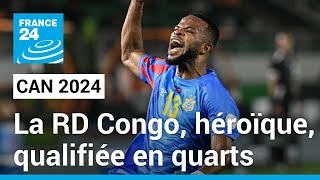 CAN 2024  La RD Congo héroïque bat lEgypte aux tirs au but • FRANCE 24 [upl. by Hsu464]