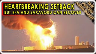 Serious setback for RFA Saxavord and European Spaceflight as engine rocket explode during test [upl. by Durning974]