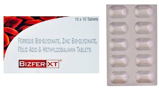 Bizfer Xt Tablet UsesDoseSide Effects  Ferrous BisGlycinateZinc BisGlycinateFolic Acid [upl. by Blalock]