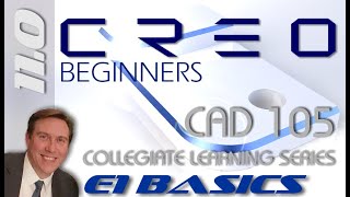 E1 Creo Parametric 11  Basic Modeling for Beginners Tutorial with Training Guide  Tips [upl. by Orme467]