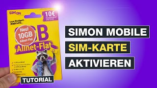 Simon Mobile SIMKarte aktivieren So wirds gemacht  Tutorial – Testventure [upl. by Ruhnke879]