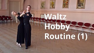 Waltz Hobby Lesson  Choreography 1  Whisk with Two Extra Steps in PP [upl. by Julissa538]