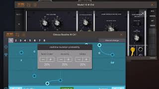 ROZETA Bassline running Moog Model 15 AU [upl. by Asiaj]