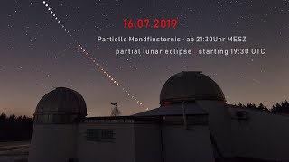 LIVEStream Partielle Mondfinsternis  partial lunar eclipse [upl. by Alanna]