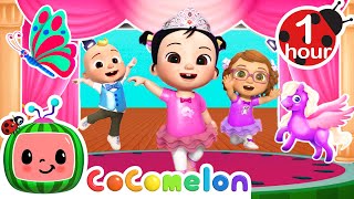 Pink Ballerina Dance  Cocomelon  Nursery Rhymes  Colors for Kids [upl. by Nepsa588]