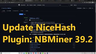 How to update NiceHash plugins for LHR Cards  Updating NiceHash with NBMiner 392 Easy Guide [upl. by Nilrah]