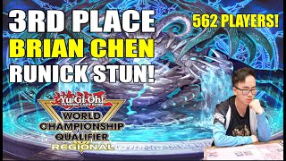 YuGiOh Regional 3rd Place Runick stun ANTIFIRE ft Brian Chen Santa Clara CA 500 Players [upl. by Chladek513]