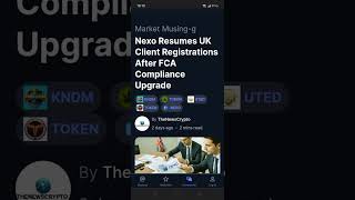 Nexo crypto currency price chart news stock coin crypto diy shorts reelsinstagram altcoin nexo [upl. by Ardnoek]