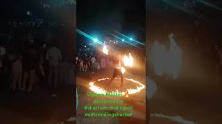 Silambbam Vijayan master 🔥 fire performancerakshithrakshaanth [upl. by Gravante]