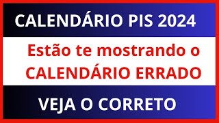 CALENDÁRIO PISPasep 2024 ESTÃO TE MOSTRANDO ERRADO  Quando começa o pagamento do Pis 2024 [upl. by Semadar]