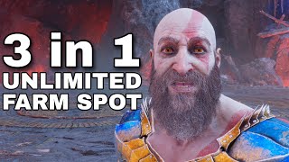 God of War Ragnarok Best Hacksilver XP and Argardian ingot Farm Spot [upl. by Nalro]