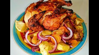 BEST ROASTED CHICKEN  WHOLE ROASTED CHICKEN  AIR FRYER [upl. by Nonna]