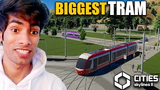 Building Biggest Trams Transportation in Our City  Cities Skylines 2 Live [upl. by Nataline325]