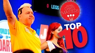 TOP 10 CHECKOUTS  2015 Japan Darts Masters [upl. by Aim]