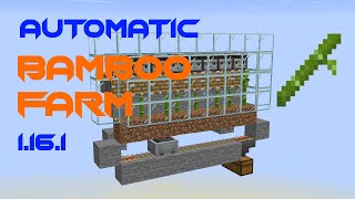 1161 Automatic BAMBOO FARM Minecraft Tutorial [upl. by Akkinahs337]