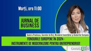 FONDURILE EUROPENE ÎN 2024  INSTRUMENTE DE MODERNIZARE PENTRU ANTREPRENORIAT [upl. by Alguire122]