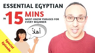 Learn Spoken Egyptian in 15 Minutes Essential Phrases Every Beginner Needs [upl. by Aettam]