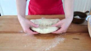 Shaping a batard or torpedo shaped loaf of bread [upl. by Burnett645]