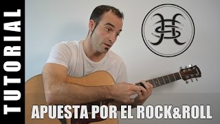 Como tocar Apuesta al Rock and Roll  Bunbury  guitarra FACIL tutorial acordes como tocar [upl. by Nitsrek]