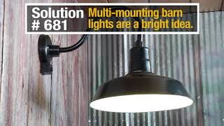 NTE Solution 681 Strongway MultiMount OutdoorIndoor Barn Light [upl. by Gensmer]