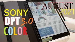 Sony COLOR DPT Digital Paper 2021 Update [upl. by Ecyor]