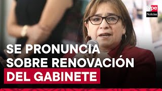 Ministra de Educación el ingreso de nuevos ministros siempre es refrescante [upl. by Gannon]