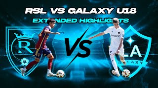 RSL VS GALAXY U18 MLS NEXT  EXTENDED HIGHLIGHTS 091424 [upl. by Maddocks]