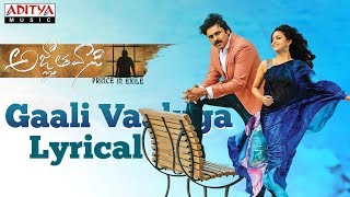 Gaali Vaaluga Lyrical Agnyaathavaasi SongsPawan KalyanKeerthy Suresh Anirudh  Telugu Love Songs [upl. by Adnileb]