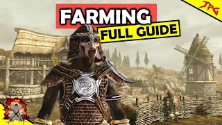 SKYRIM FARMING ULTIMATE GUIDE  Perfect For Survival Goldenhills  Unquite Dead Quest Walkthrough [upl. by Herminia837]