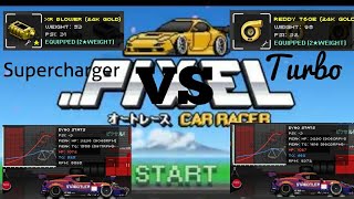 Pixel Car Racer UPDATED Supercharger Vs Turbo [upl. by Ardnad]