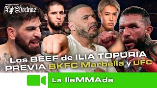 ILIA TOPURIA de BEEF con DAGESTÁN y HOLLOWAY  PREVIA BARE KNUCKLE FC Marbella y UFC FN [upl. by Etana]