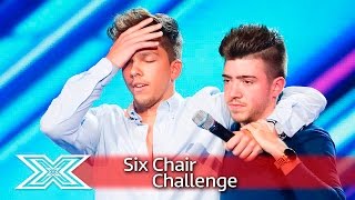 Christian Burrows and Matt Terry sing for their seats  Six Chair Challenge  The X Factor UK 2016 [upl. by Searle]